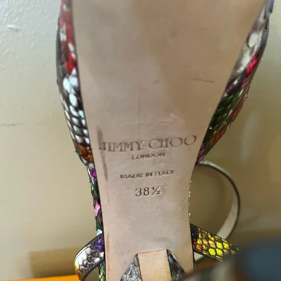 Jimmy Choo Python Platform Pump - Picture 5 of 5